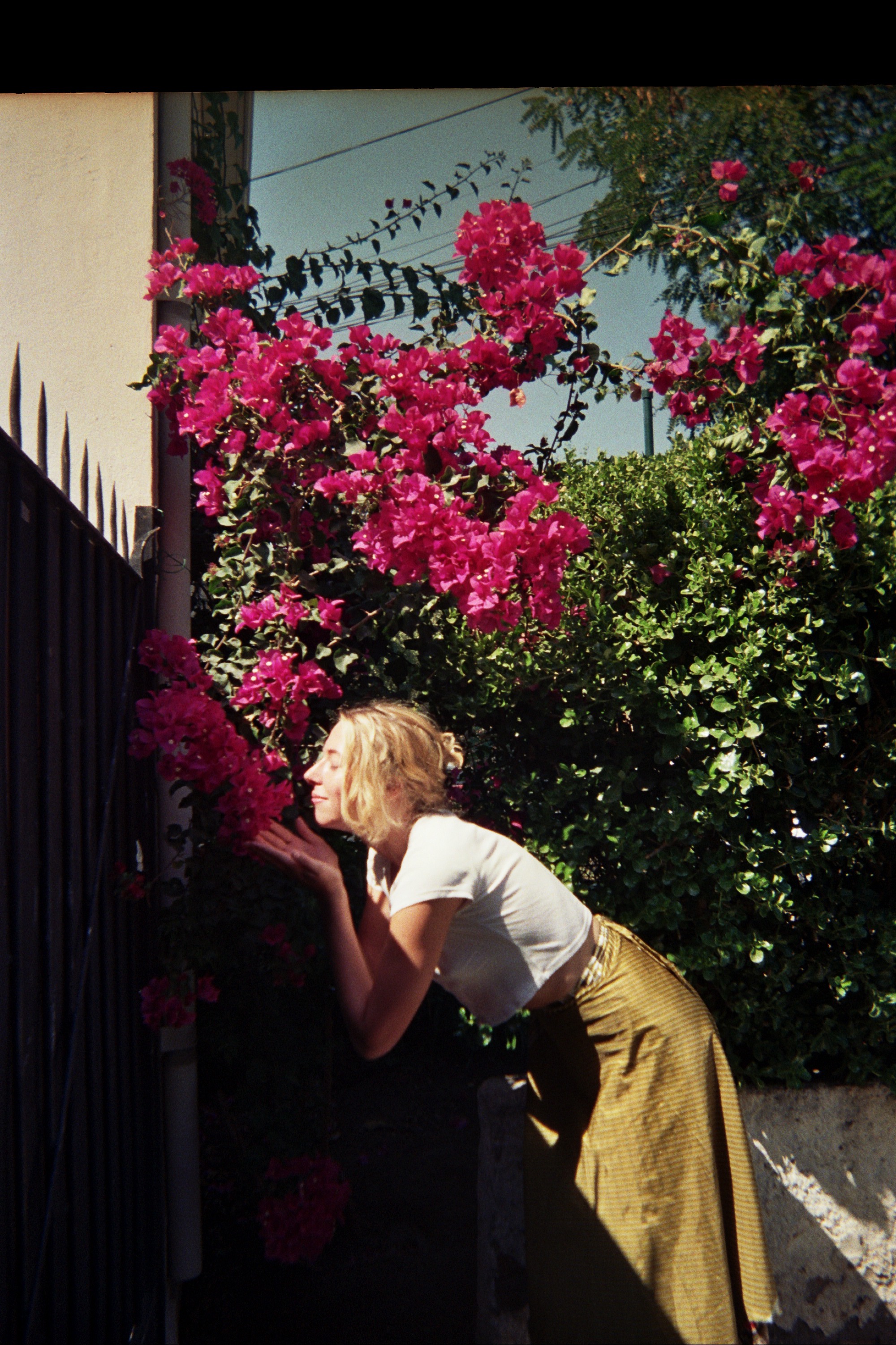 Oliendo la flores, posing for Allie in Santiago